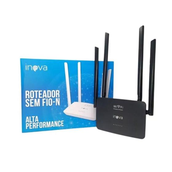 Imagem de Roteador 4 Antenas Sem Fio Inova Alta Performance ROU - 6011