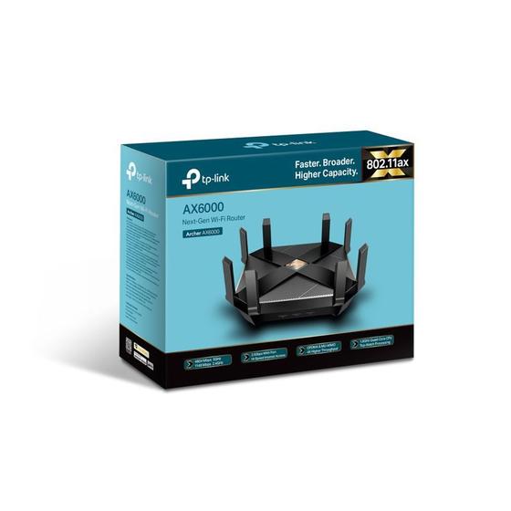 Imagem de Roteador Dual Band Wi-Fi 6 AX6000 TP-Link Archer - MU-MIMO - GigaEthernet