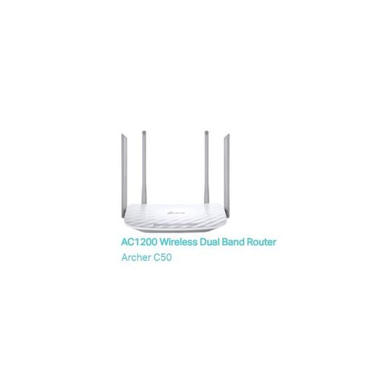 Imagem de Roteador Link Wifi 5 Dual Tp Archer C50 Br Ac1200 Band 4 Ant