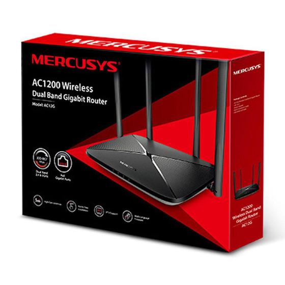 Roteador Mercusys AC12G 1200Mbps 4 Antenas Menor preço em Roteador Mercusys AC12G 1200Mbps 4 Antenas