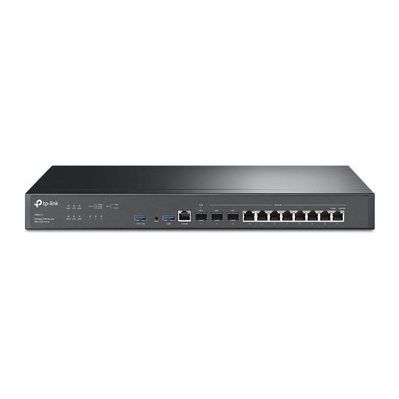 Imagem de Roteador TP-Link ER8411 VPN Omada Multi-WAN/LAN 2 Portas SFP+ 10GE 