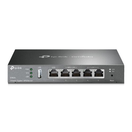 Imagem de Roteador TP-Link TL-ER605 VPN Gigabit Multi-WAN SafeStream TP-Link - TPN0252