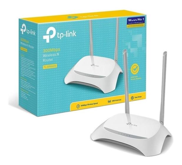 Imagem de Roteador TP-Link TL-WR840N 6.0(W) 300MBPS 2.4GHZ 2AN