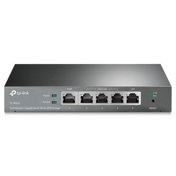 Imagem de Roteador TP-Link VPN SafeStream Multi-Wan, 5x Portas Gigabit - ER605 - TP LINK