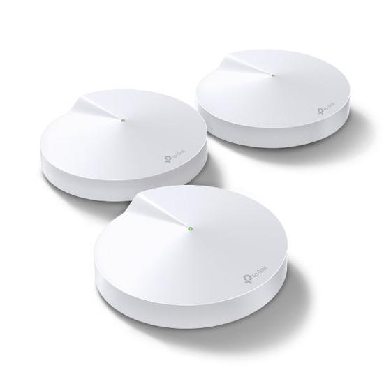 Roteador TP-Link WI-FI Mesh Deco M5 Gigabit Ethernet AC1300 10/100/1000MBbs Dual Band 2.4/5GHz Branco 3 Unidades Bivolt Imagem de Roteador TP-Link WI-FI Mesh Deco M5 Gigabit Ethernet AC1300 10/100/1000MBbs Dual Band 2.4/5GHz Branco 3 Unidades Bivolt