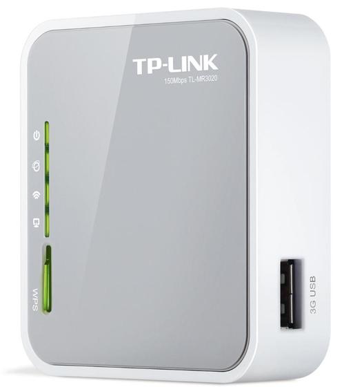 Imagem de Roteador Wi-Fi Portátil TP-Link TL-MR3020 - 150Mbps - Modo 3G/4G, Cliente WISP - Porta Wan/Lan e USB