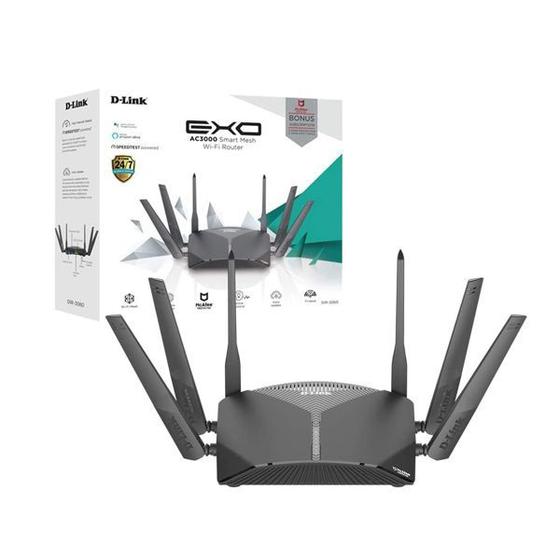 ROTEADOR WIRELESS D-LINK DIR-3060 AC3000 wifi mesh 6 ANTENAS Menor preço em ROTEADOR WIRELESS D-LINK DIR-3060 AC3000 wifi mesh 6 ANTENAS