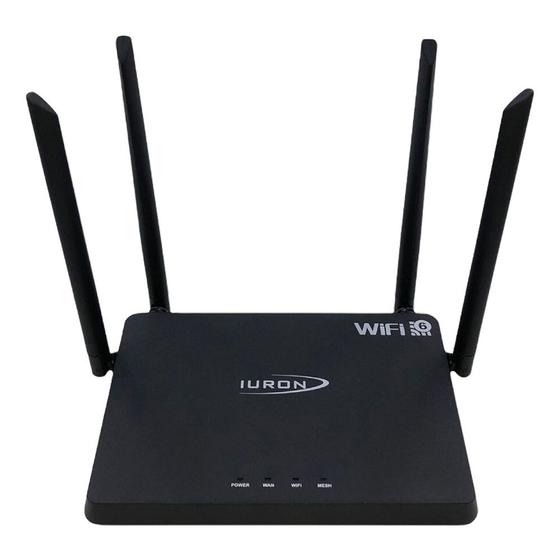 Imagem de Roteador Wireless Iuron IURON-1800 - 1800MBPS - Dual-Band - 4 Antenas - Preto