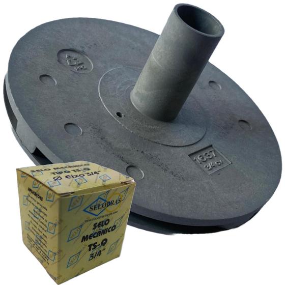 Imagem de Rotor 3/4 cv Para Motobomba De Piscina Modelo Jacuzzi 7A-M  Com Selo Mecanico