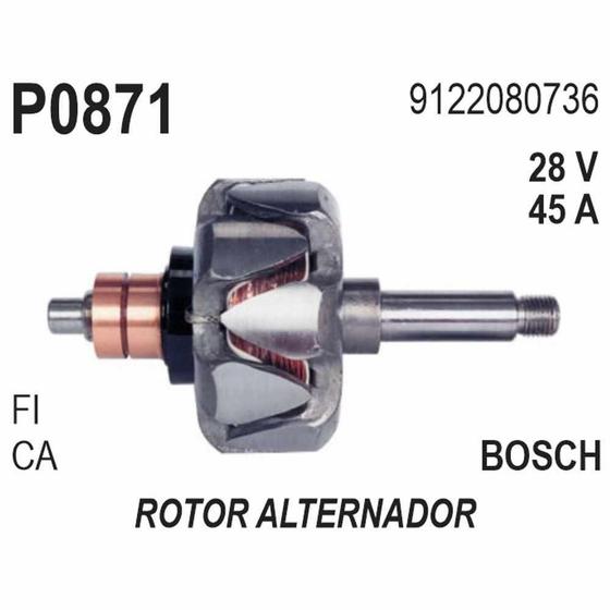 Imagem de ROTOR ALTERNADOR para SCANIA 87/ 45AMP 28V