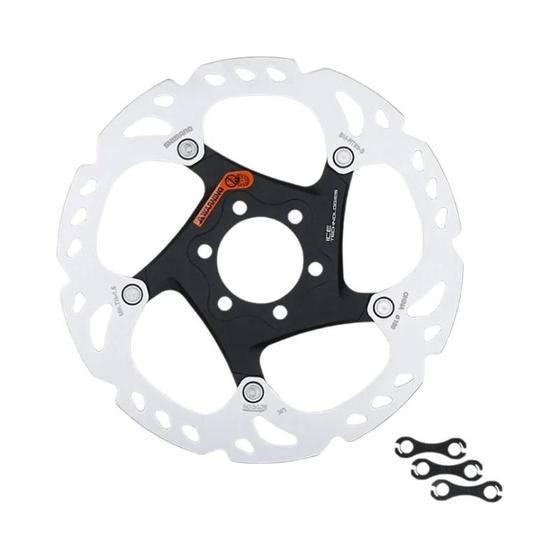 Imagem de Rotor de Disco de Freio Shimano XT Ice Tech - 6 Parafusos (160mm, 180mm, 203mm)