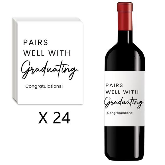 Imagem de Rótulos de Vinho para Formatura - 24 Unidades - Presente Criativo