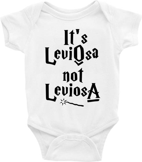 Imagem de Roupa Body Bebê Infantil It's Leviosa, Not Leviosa - TAMANHO M