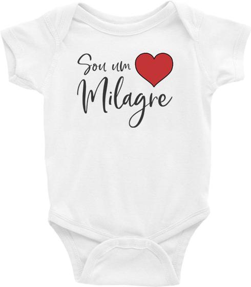 Imagem de Roupa Body Bebê Infantil Sou um Milagre - TAMANHO M