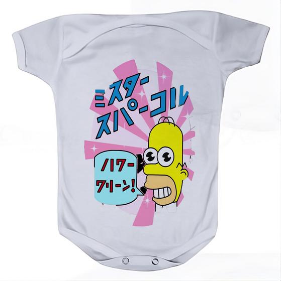 Imagem de Roupa Body Bebê Manga Comprida Estampado Simpsons