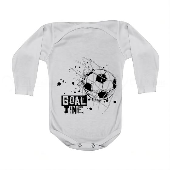 Imagem de Roupa Body Bebê Manga Curta Estampado de Futebol