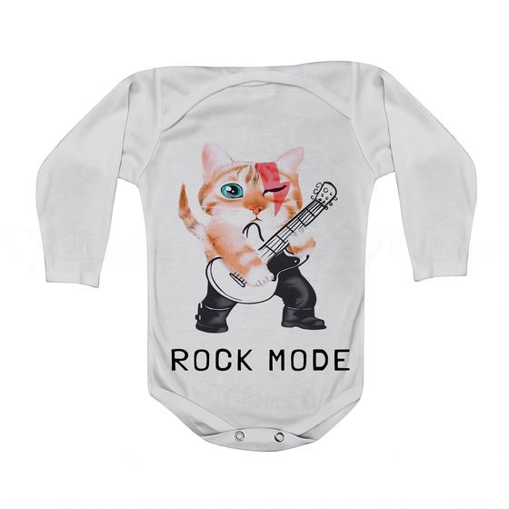 Imagem de Roupa Body Bebê Manga Curta Estampado Rock