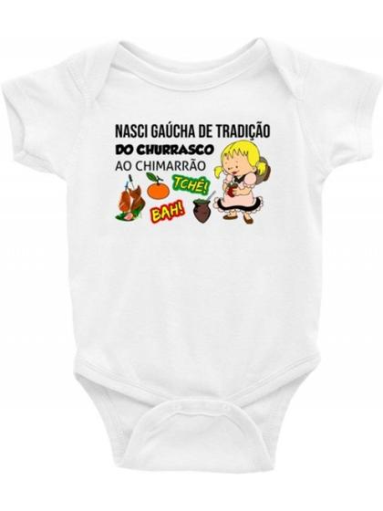 Imagem de Roupa Body Infantil / Bebê - Gaúcha, Gauchesca, Gauchinha, Prenda