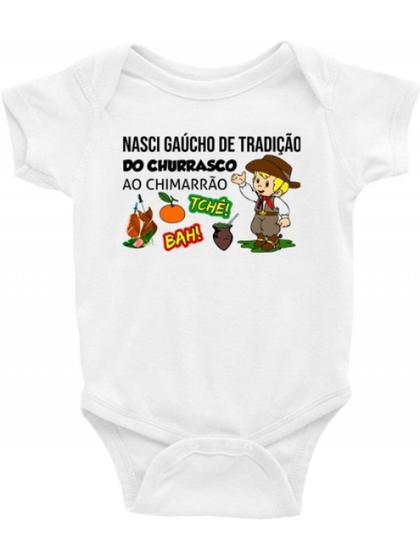 Imagem de Roupa Body Infantil / Bebê - Gaúcho, Gauchesco, Gauchinho, Peão