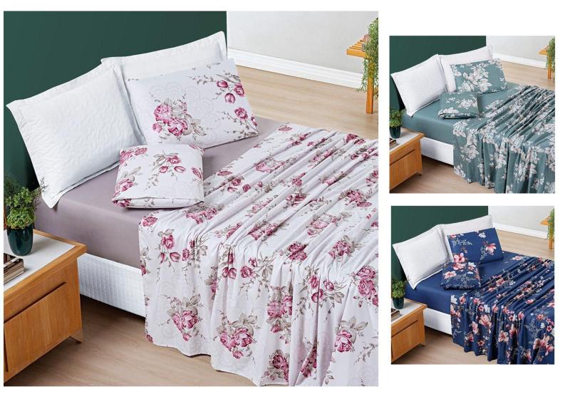 Imagem de Roupa Cama Solteiro Nyla 200 Fios Estampado