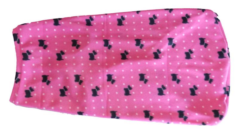 Imagem de Roupa capa soft pra cachorro rosa estampa dog e bolinhas P