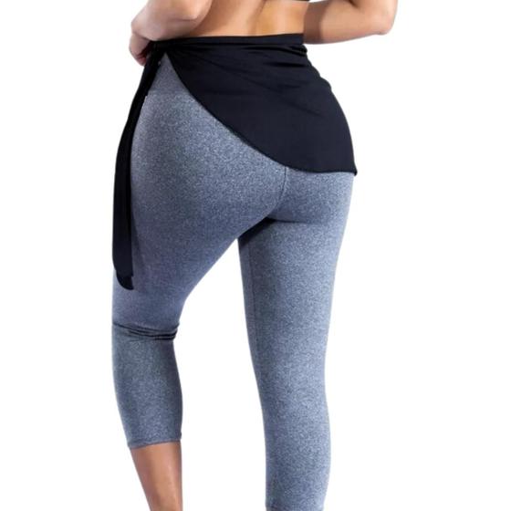 Imagem de Roupa De Academia Saia Tapa Bumbum De Amarrar Treino Fitness