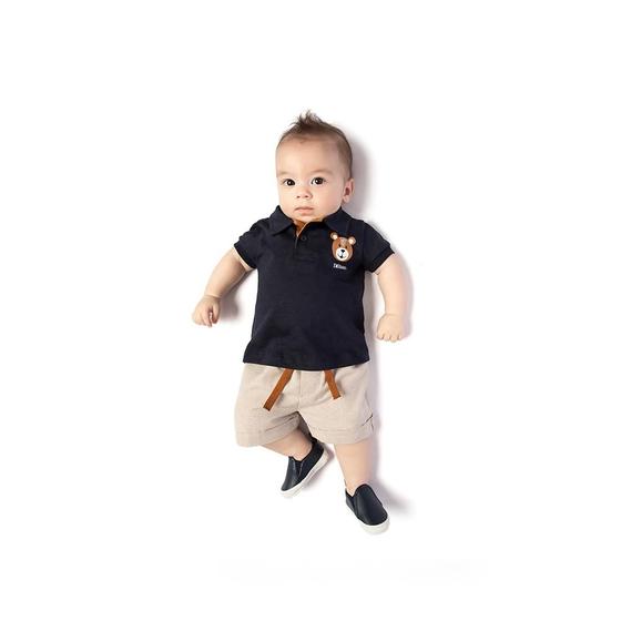 Imagem de Roupa de bebe menino conjunto polo e bermuda