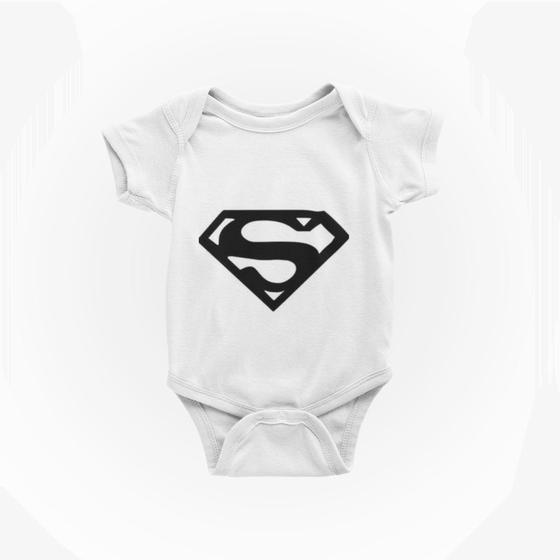 Imagem de Roupa de Bebe Mesversário Body de Bebê Temático Superman