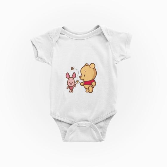 Imagem de Roupa de Bebe Mesversário Body de Bebê Ursinho Pooh