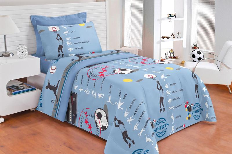 Imagem de Roupa De Cama Jogo De Cama Solteiro Menina Menino 03 Peças