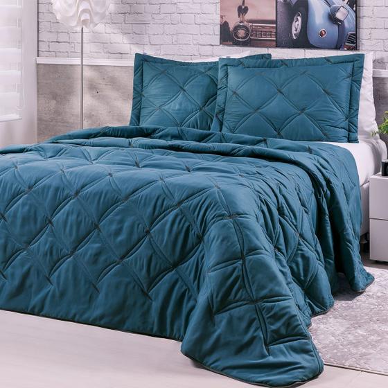 Imagem de Roupa De Cama King Cobre Leito Bordado Unique 3 Peças