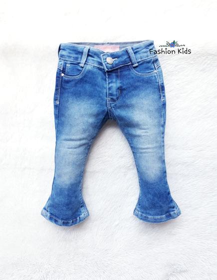 Imagem de Roupa Infantil Calça Jeans Flaire Menina Juvenil