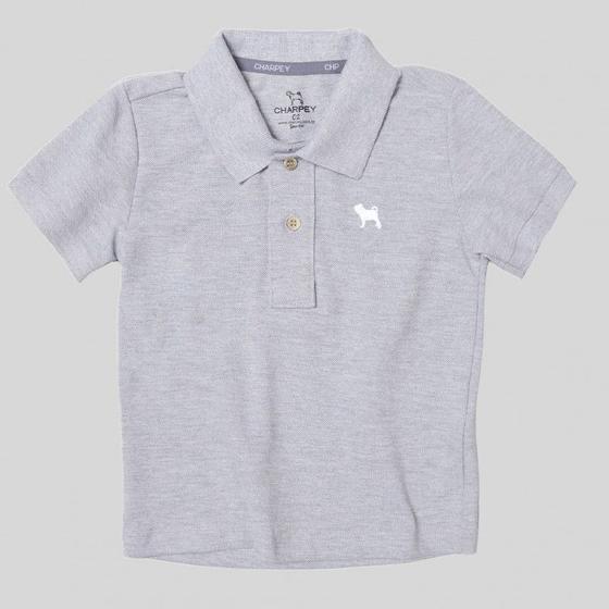 Imagem de Roupa Infantil Camiseta Polo Charpey Piquet Manga Curta Estilosa e Confortável