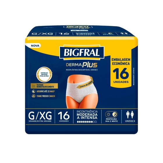 Imagem de Roupa Íntima Bigfral Derma Plus G/XG 16 Unidades