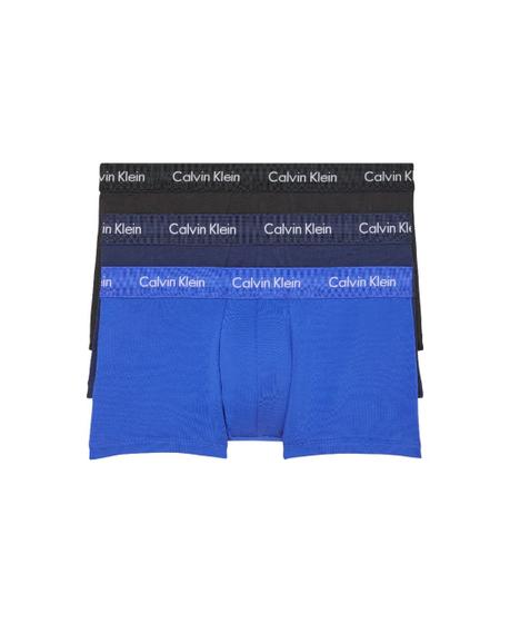 Imagem de Roupa Íntima Calvin Klein Cotton Stretch - Pacote com 3 (Cintura Baixa)