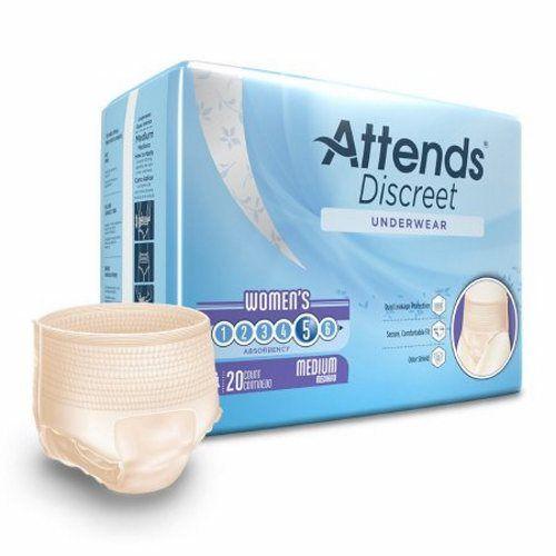 Imagem de Roupa Íntima Descartável Attends He - Absorvente, Discreta e com Costuras Rasgáveis (2 Pacotes com 20 Unidades)