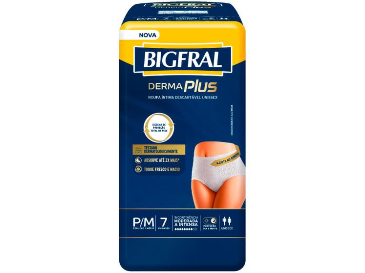 Imagem de Roupa Íntima Descartável Bigfral Derma Plus P/M