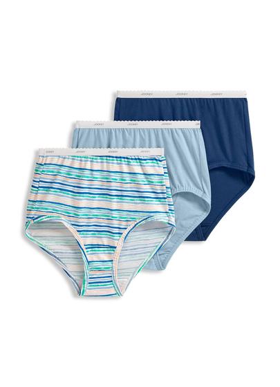 Imagem de Roupa íntima feminina Jockey Classic Brief, pacote com 3 unidades, tamanho 5, algodão