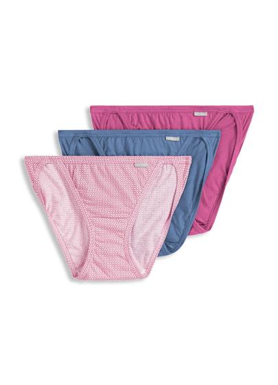 Imagem de Roupa íntima feminina Jockey Elance Brief, pacote com 3 unidades, tamanho 5, algodão