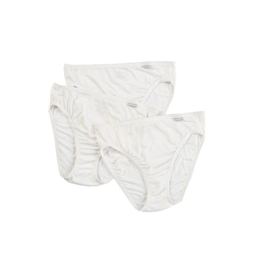 Imagem de Roupa íntima feminina Jockey Supersoft French Cut, pacote com 3  branca