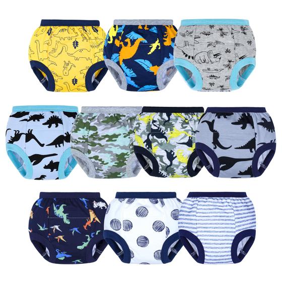 Imagem de Roupa Íntima para Treino de Penico BIG ELEPHANT - 100% Algodão - Tamanho 4T (Pacote com 10)