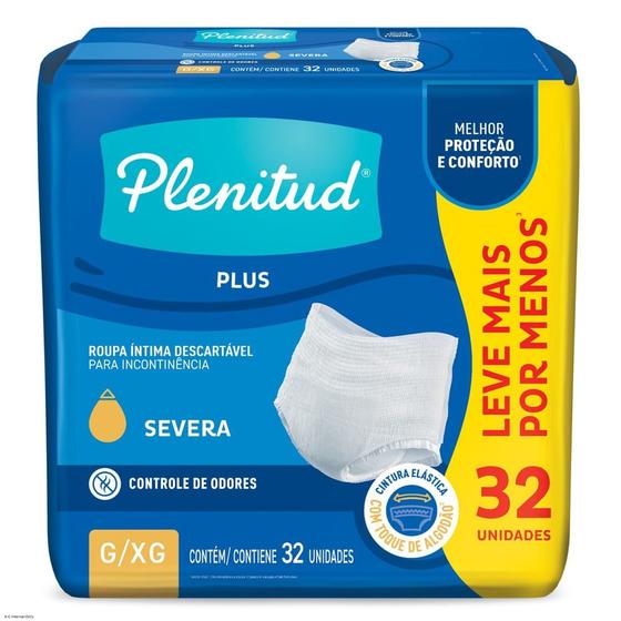 Roupa Íntima Plenitud Protect Plus G/XG 32 Unidades é boa?
