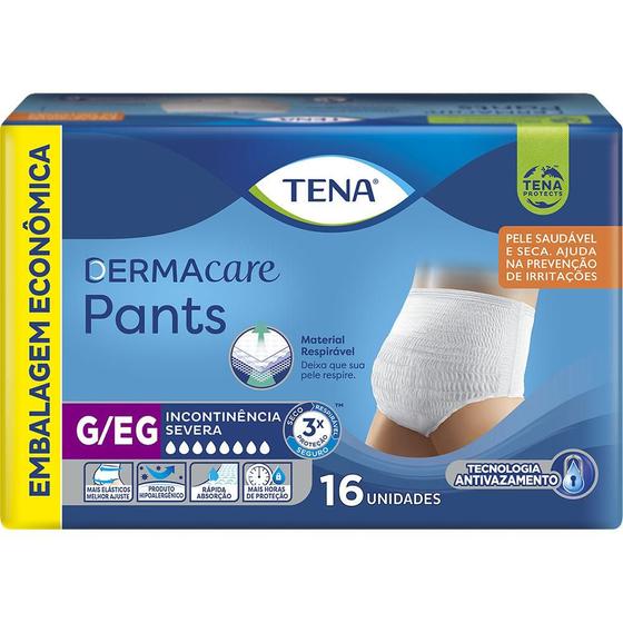 Imagem de Roupa Intima Tena Dermacare Pants Ultra G/EG com 16 unidades