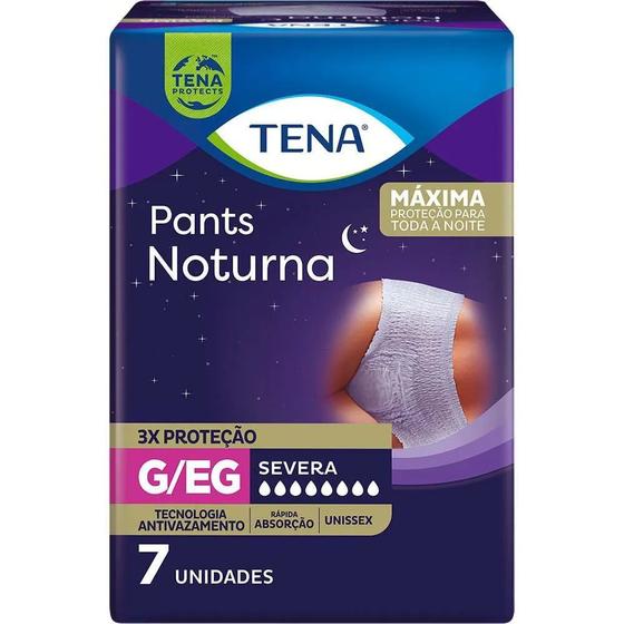 Roupa Íntima Tena Pants Noturna G/EG 7 Unidades Menor preço em Roupa Íntima Tena Pants Noturna G/EG 7 Unidades