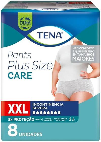 Imagem de Roupa Íntima Tena Pants Plus Size Care XXL 8 unidades