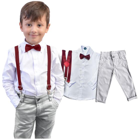 Imagem de Roupa Luxo Batizado 4 Opções De Conjuntos Lindos Bebe Infantil 