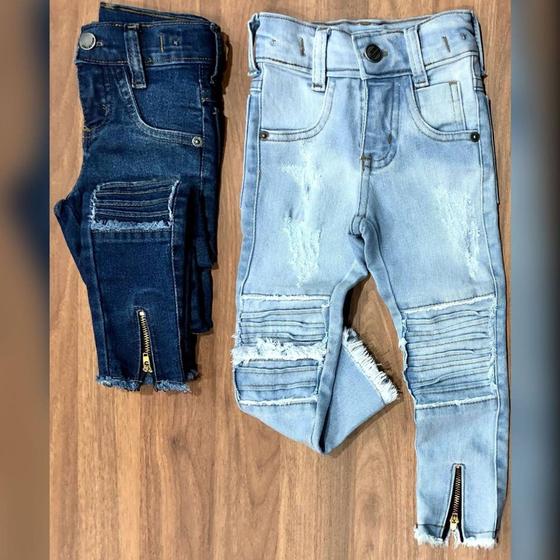 Imagem de Roupa Menino Calça Jeans Infantil Com Zíper