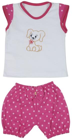 Imagem de Roupa P/ Bebê Recém-nascido Menina Conjunto Camiseta e Short