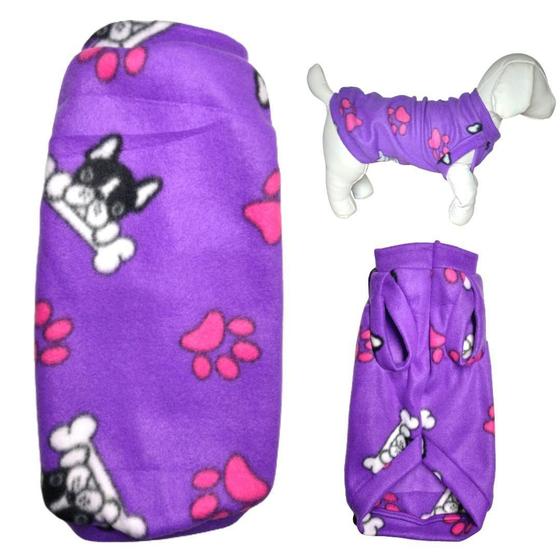 Imagem de Roupa Para Cachorro - Suéter de Inverno Roxo P