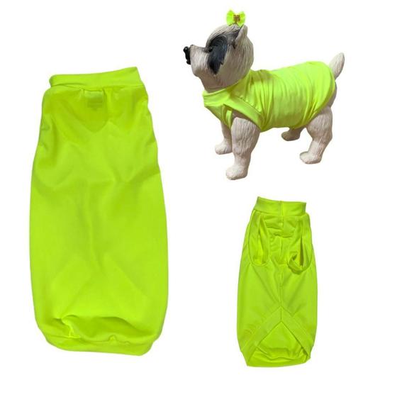 Imagem de Roupa Para Cães E Gatos - Camiseta Neon Amarelo G.